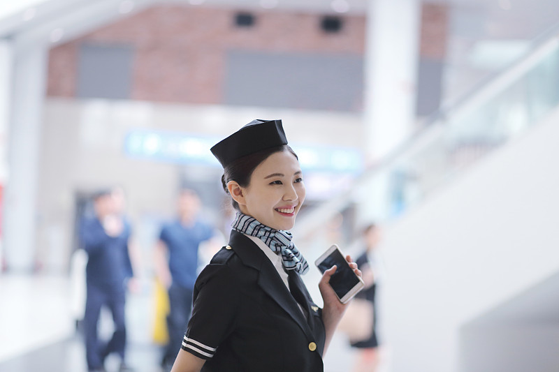 机场开滴滴空姐**时的照片,空姐滴滴司机