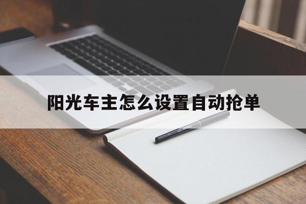 阳光车主怎么设置自动抢单,阳光车主怎么才能接到好的订单
